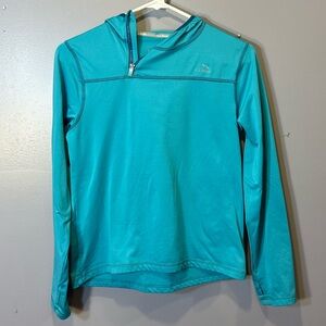 L.L. Bean Blue Quarter Zip Up Hoodie